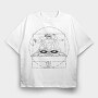 Vitruvian Dj, Tricou Oversize Barbati (Unisex)