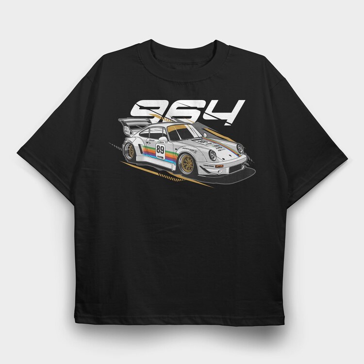 RWB APPLE V2, Tricou Oversize Barbati (Unisex)