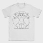 Vitruvian Cat, Tricou Barbati (Unisex)