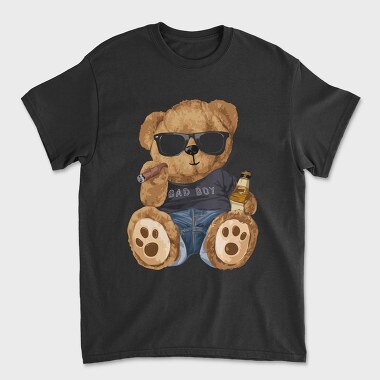 Bad Boy Bear, Tricou Barbati (Unisex)