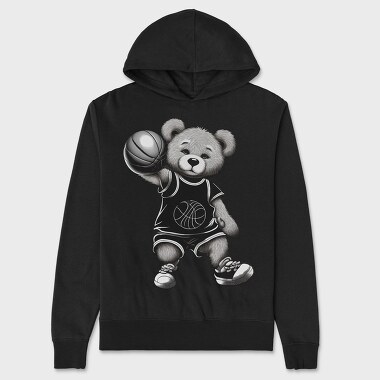 Basketball Bear, Hanorac Oversize Barbati (Unisex)