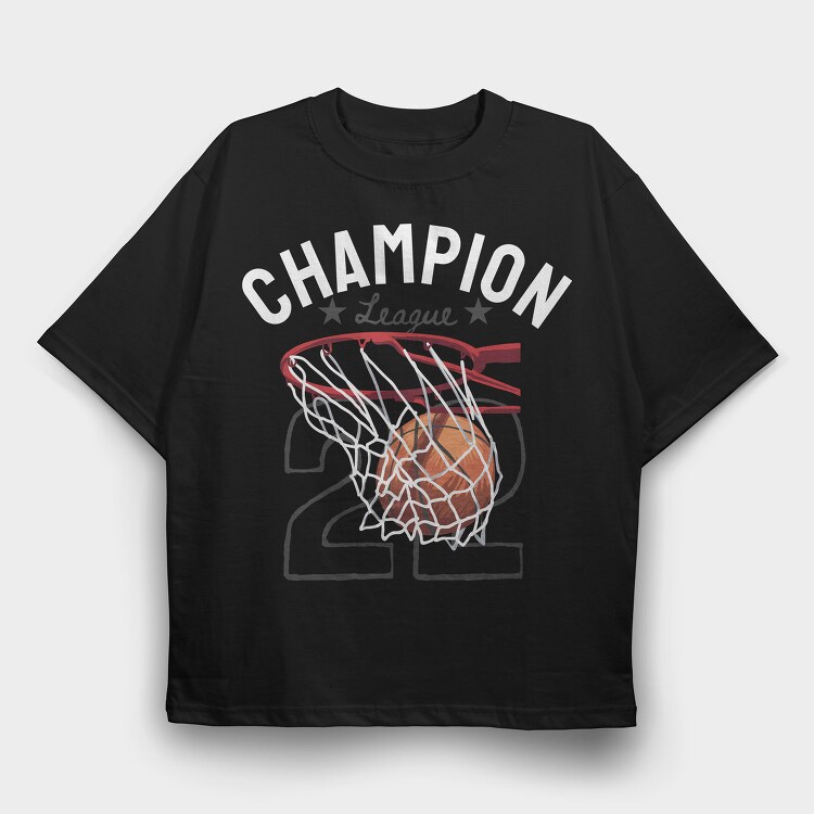 Basketball Champion League, Tricou Oversize Barbati (Unisex)