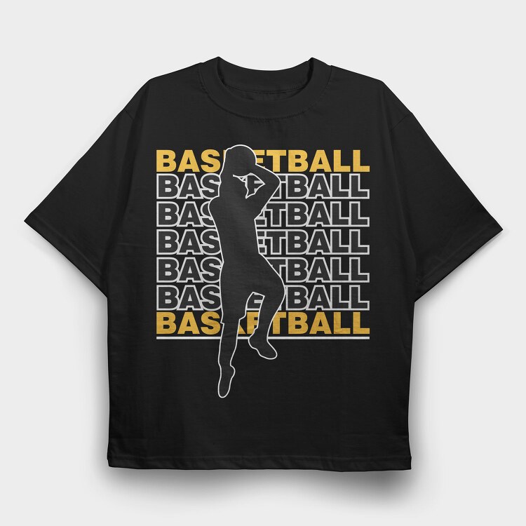 Basketball Slam Dunk, Tricou Oversize Barbati (Unisex)