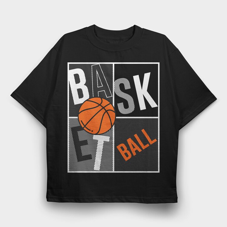 Basketball Vibes, Tricou Oversize Barbati (Unisex)