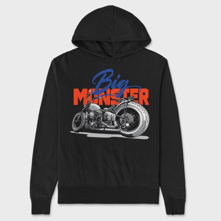 Big Monster Bike, Hanorac Oversize Barbati (Unisex)