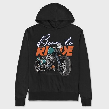 Born To Ride, Hanorac Oversize Barbati (Unisex)
