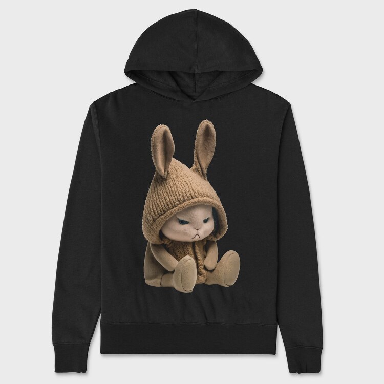 Bunny In Hood, Hanorac Oversize Barbati (Unisex)