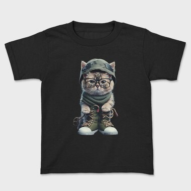 Cat Aviator Chic, Tricou Copii