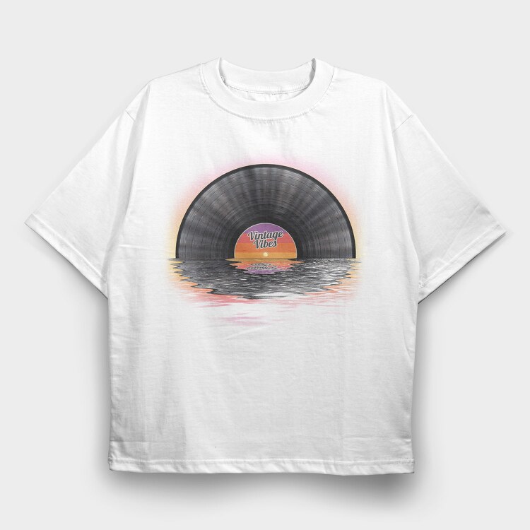 Vintage Vibes, Tricou Oversize Barbati (Unisex)