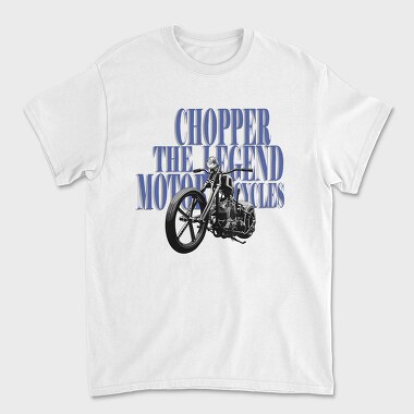 Chopper Legend Motorcycle, Tricou Barbati (Unisex)