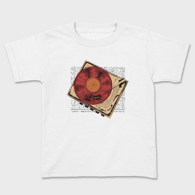 Vintage Turntable, Tricou Copii