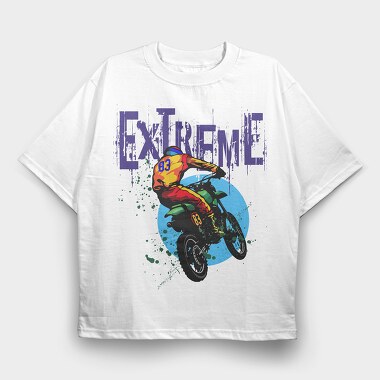 Extreme Dirt Jump, Tricou Oversize Barbati (Unisex)