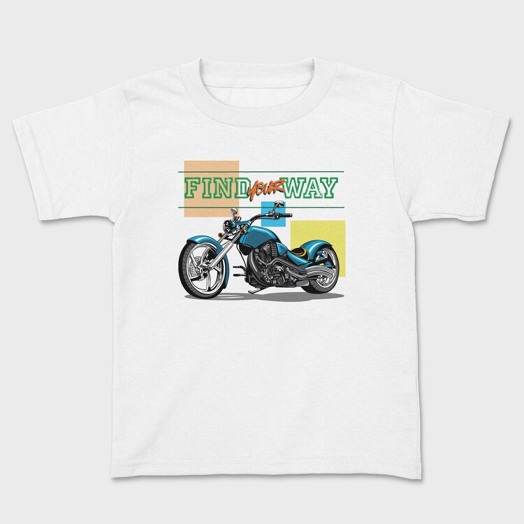Find Your Way Motorcycle, Tricou Copii