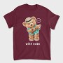 Hawaiian Bear Strumming, Tricou Barbati (Unisex)