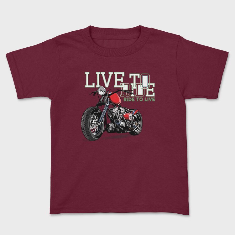 Live To Ride, Tricou Copii