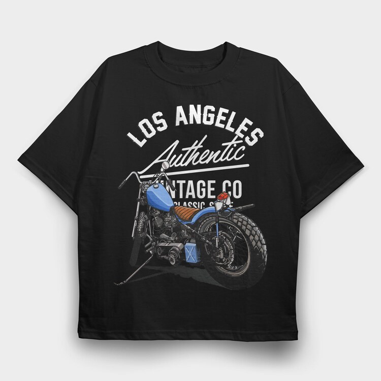 Los Angeles Vintage, Tricou Oversize Barbati (Unisex)