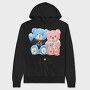 Love Forever Bears, Hanorac Oversize Barbati (Unisex)