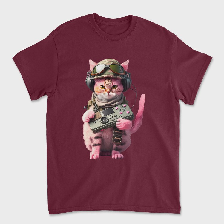 Military Cat Radio, Tricou Barbati (Unisex)