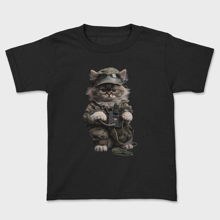 Military Cat, Tricou Copii