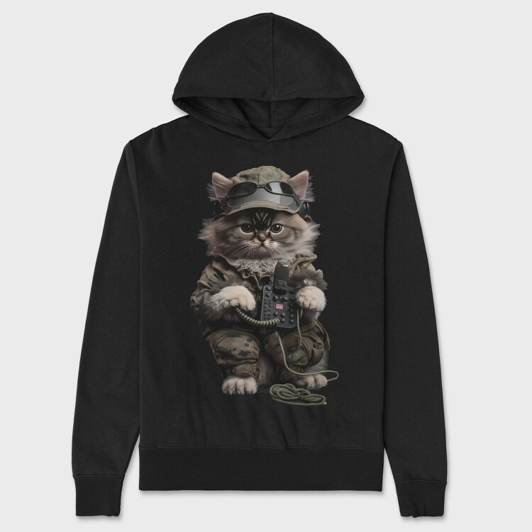 Military Cat, Hanorac Oversize Barbati (Unisex)