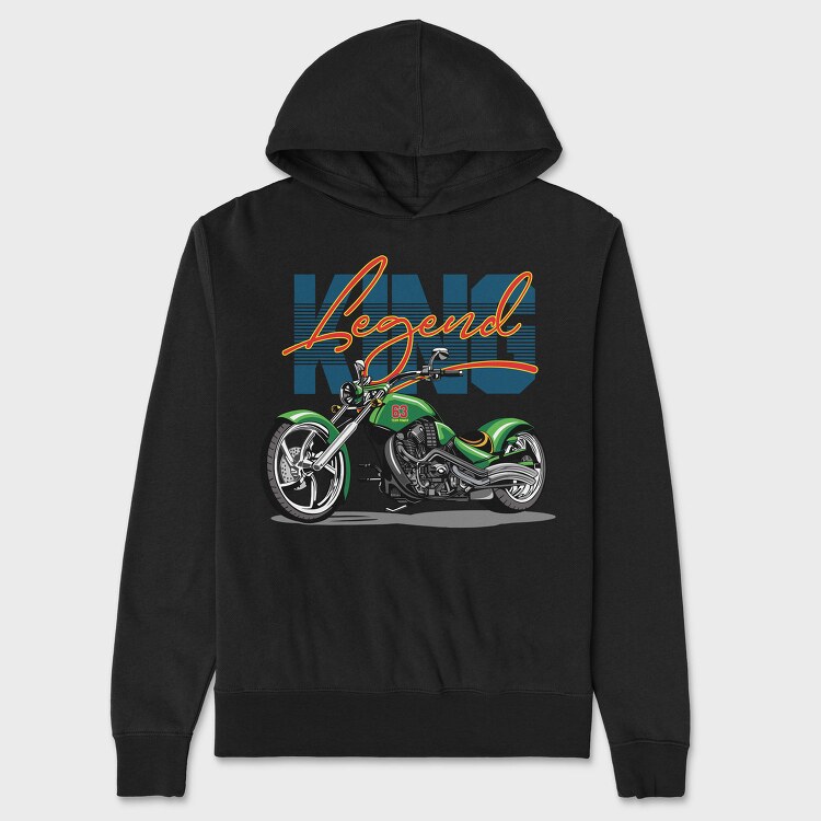 Motorcycle Legend, Hanorac Oversize Barbati (Unisex)