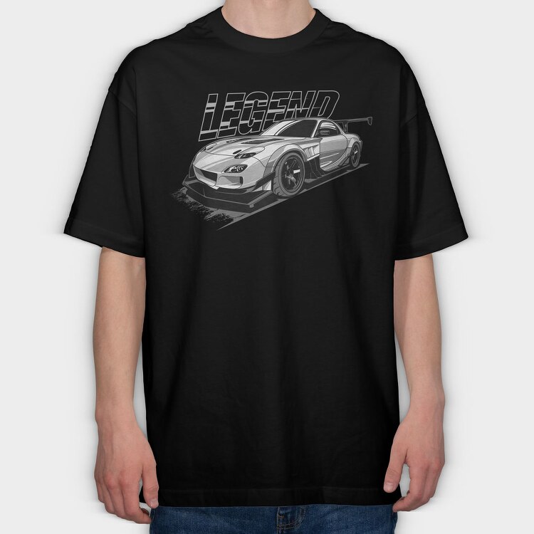 RX7 TRMNL, Tricou Oversize Barbati (Unisex)