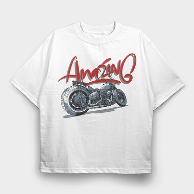 Amazing Chopper, Tricou Oversize Barbati (Unisex)