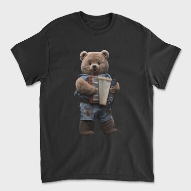 Bear Accordion Blues, Tricou Barbati (Unisex)