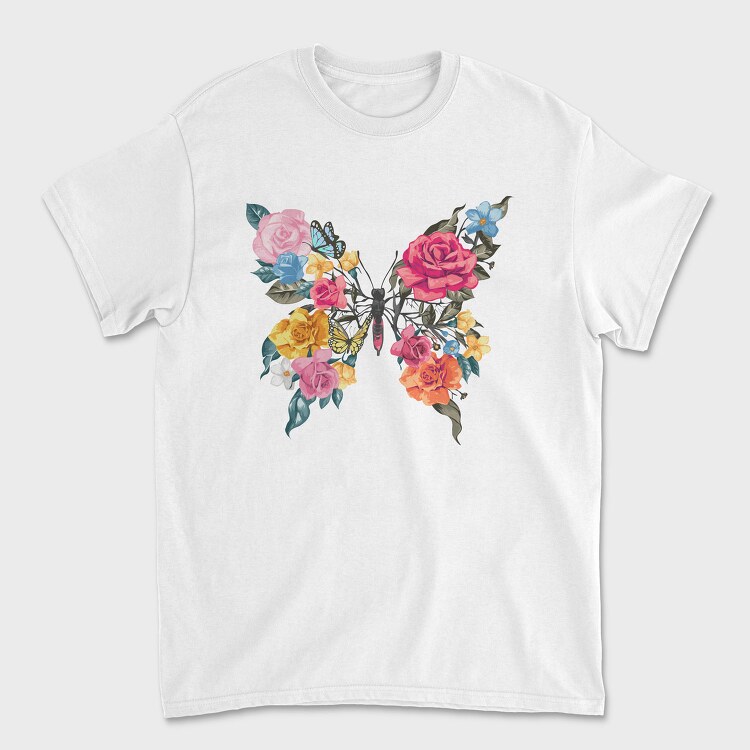 Butterfly Roses Bloom, Tricou Barbati (Unisex)