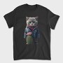 Cat Cactus Cool, Tricou Barbati (Unisex)