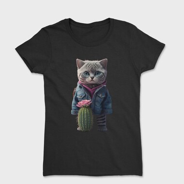 Cat Cactus Cool, Tricou Femei