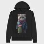 Cat Cactus Cool, Hanorac Oversize Barbati (Unisex)