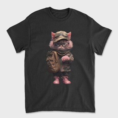 Cat Soldier, Tricou Barbati (Unisex)