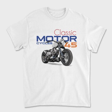 Classic Motor Cycles 45, Tricou Barbati (Unisex)