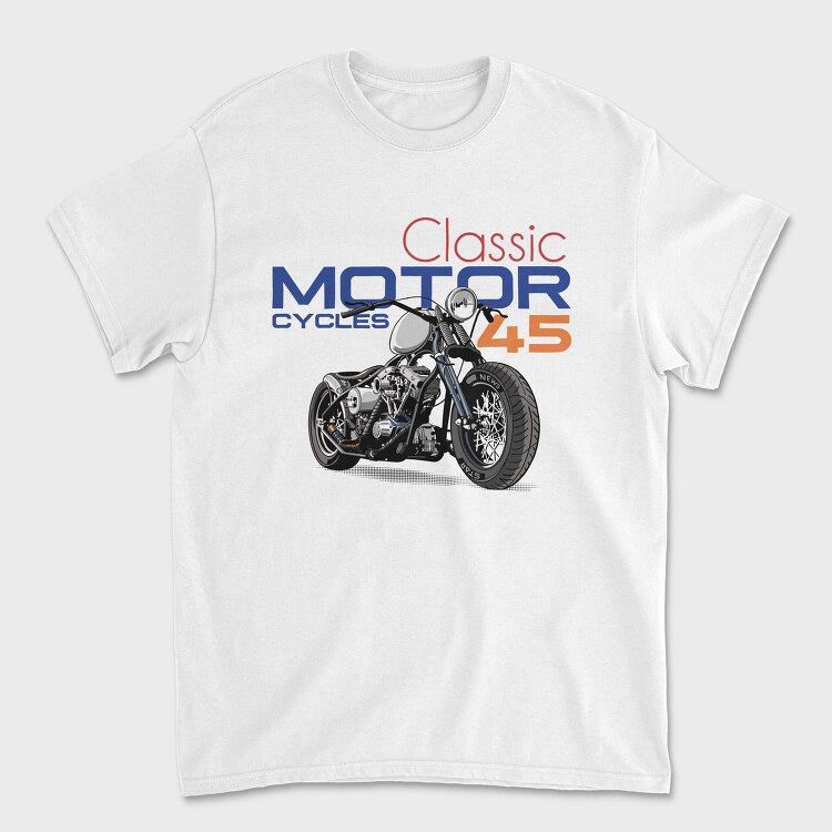 Classic Motor Cycles 45, Tricou Barbati (Unisex)