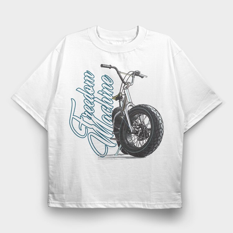 Freedom Chopper, Tricou Oversize Barbati (Unisex)