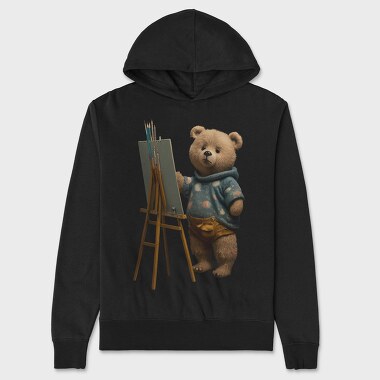 Teddy Bear Artist, Hanorac Oversize Barbati (Unisex)