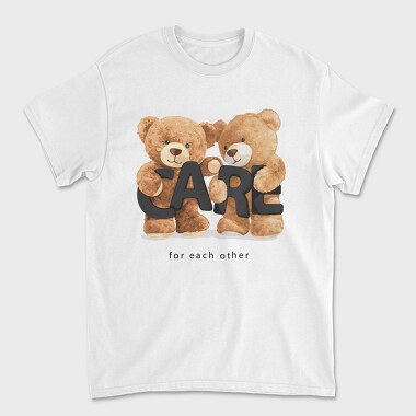 Teddy Bear Care, Tricou Barbati (Unisex)