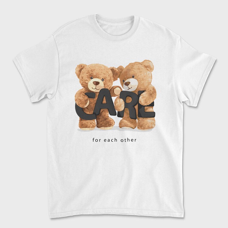 Teddy Bear Care, Tricou Barbati (Unisex)
