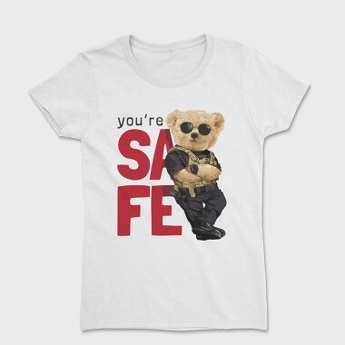 Teddy Bear Police Safe, Tricou Femei
