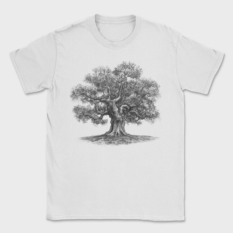 Vintage Oak Tree, Tricou Barbati (Unisex)