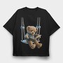 Teddy Book Swing, Tricou Oversize Barbati (Unisex)