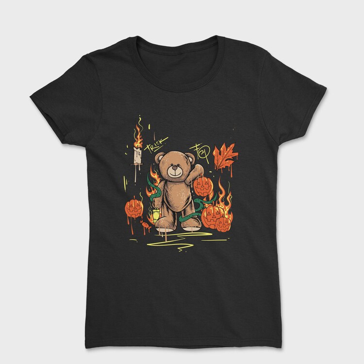 Teddy Halloween Trick, Tricou Femei