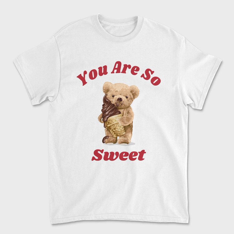 Teddy Ice Cream Sweet, Tricou Barbati (Unisex)
