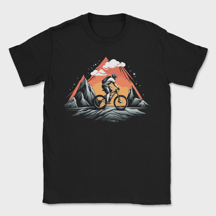 Vintage Mountain Bike, Tricou Barbati (Unisex)