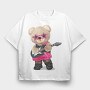 Teddy Rockstar 1, Tricou Oversize Barbati (Unisex)