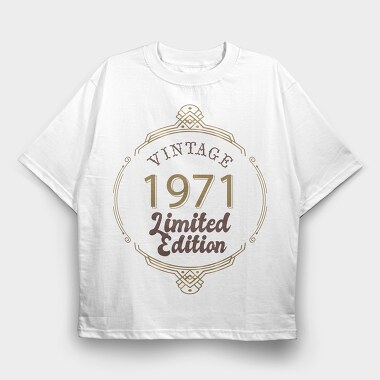 Vintage Limited Edition, Tricou Oversize Barbati (Unisex)