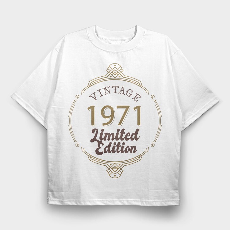 Vintage Limited Edition, Tricou Oversize Barbati (Unisex)