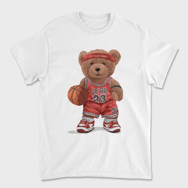 Play Hard Bear, Tricou Barbati (Unisex)