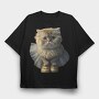 Purrfectlyclad, Tricou Oversize Barbati (Unisex)